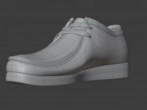 clarks originals wallabee coral combination 3D Model