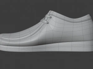 clarks originals wallabee coral combination 3D Model