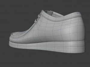 clarks originals wallabee coral combination 3D Model