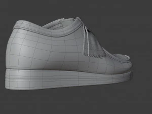 clarks originals wallabee coral combination 3D Model