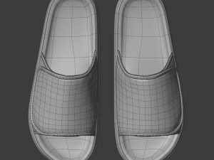 yeezy fabric slippers 3D Model