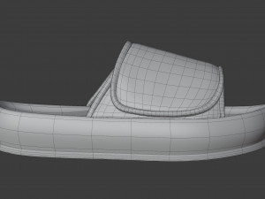 yeezy fabric slippers 3D Model