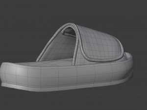 yeezy fabric slippers 3D Model