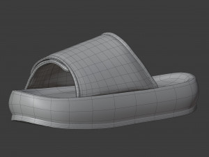 yeezy fabric slippers 3D Model