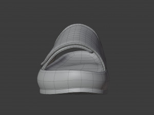 yeezy fabric slippers 3D Model