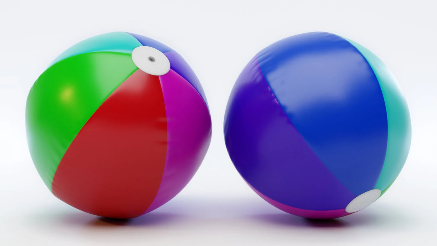 beach ball 3D Model .c4d .max .obj .3ds .fbx .stl .blend 