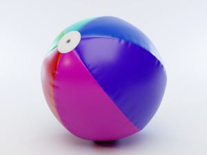 beach ball Modèle 3D