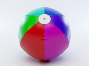 beach ball Modèle 3D