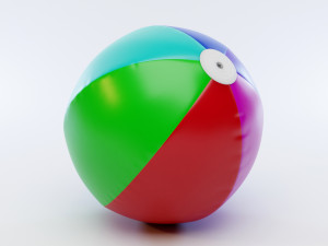 beach ball Modèle 3D