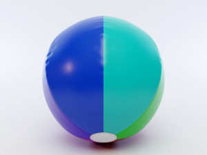 beach ball Modèle 3D
