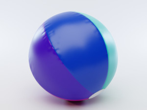 beach ball Modèle 3D