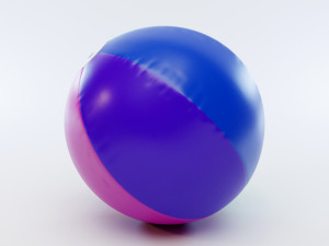 beach ball Modèle 3D