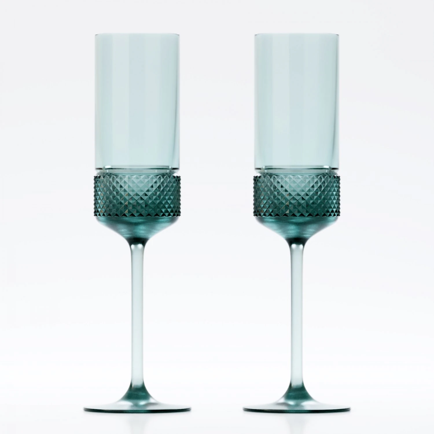 diamond point champagne flutes 3D Model .c4d .max .obj .3ds .fbx .stl .blend