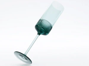 diamond point champagne flutes 3D Model
