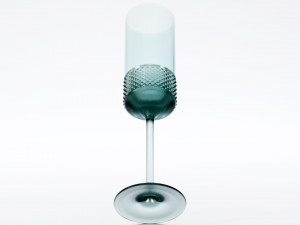 diamond point champagne flutes Modelo 3D