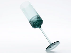 diamond point champagne flutes 3D Model