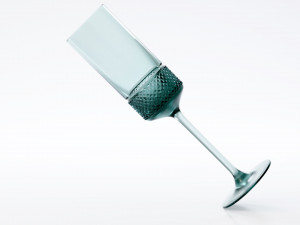 diamond point champagne flutes Modelo 3D