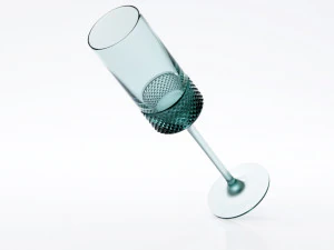 diamond point champagne flutes 3D Model