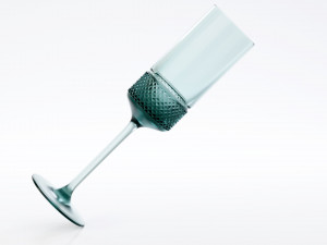 diamond point champagne flutes Modelo 3D