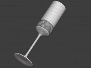 diamond point champagne flutes 3D Model