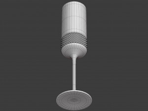 diamond point champagne flutes Modelo 3D