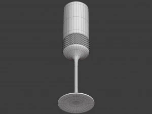 diamond point champagne flutes 3D Model