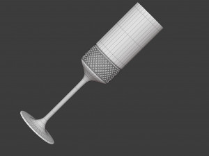 diamond point champagne flutes Modelo 3D