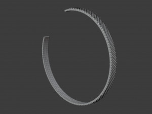 diamond point cuff 3D-Modell
