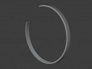 diamond point cuff 3D Model