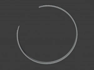 diamond point cuff 3D Model