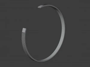 diamond point cuff 3D Model