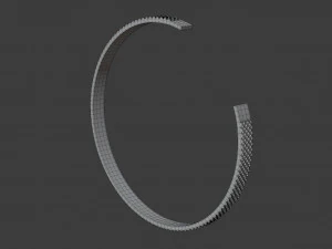 diamond point cuff 3D Model