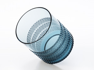 diamond point old fashioned glass 3D Модель