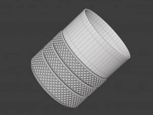 diamond point old fashioned glass 3D Model