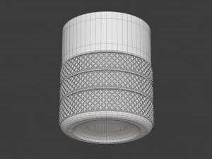 diamond point old fashioned glass 3D Model