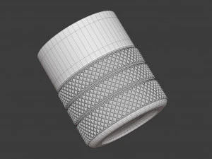 diamond point old fashioned glass 3D Model