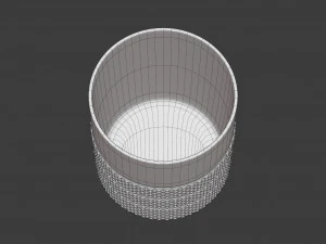 diamond point old fashioned glass 3D Model