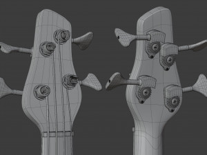 mb-2 fretless bass 3D Модель