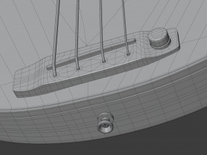 mb-2 fretless bass 3D Модель