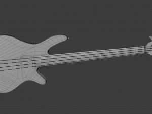 mb-2 fretless bass 3D Модель