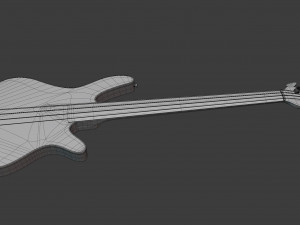 mb-2 fretless bass 3D Модель