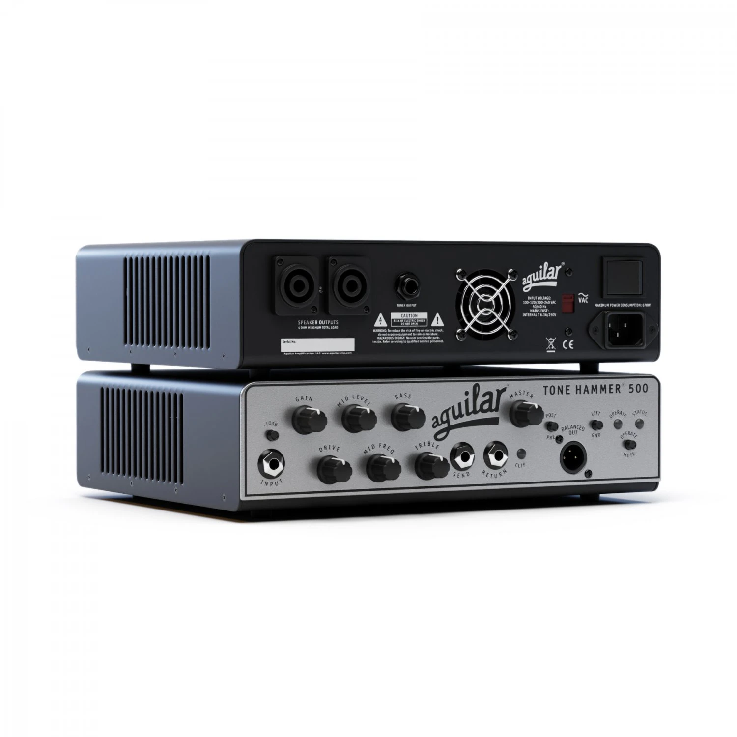 aguilar tone hammer 500 bass head 3D Model .c4d .max .obj .3ds .fbx .stl .blend 