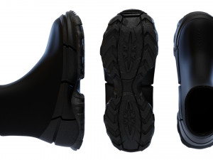 hiking boots 3D 模型