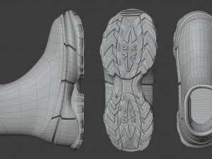 hiking boots 3D Model