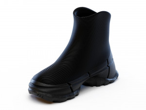 hiking boots 3D 模型