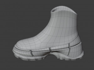 hiking boots 3D 模型