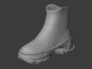 hiking boots 3D 模型