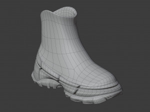 hiking boots 3D 模型