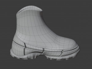 hiking boots 3D 模型