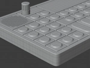 tienertechniek op-1 draagbare synthesizer 3D Model